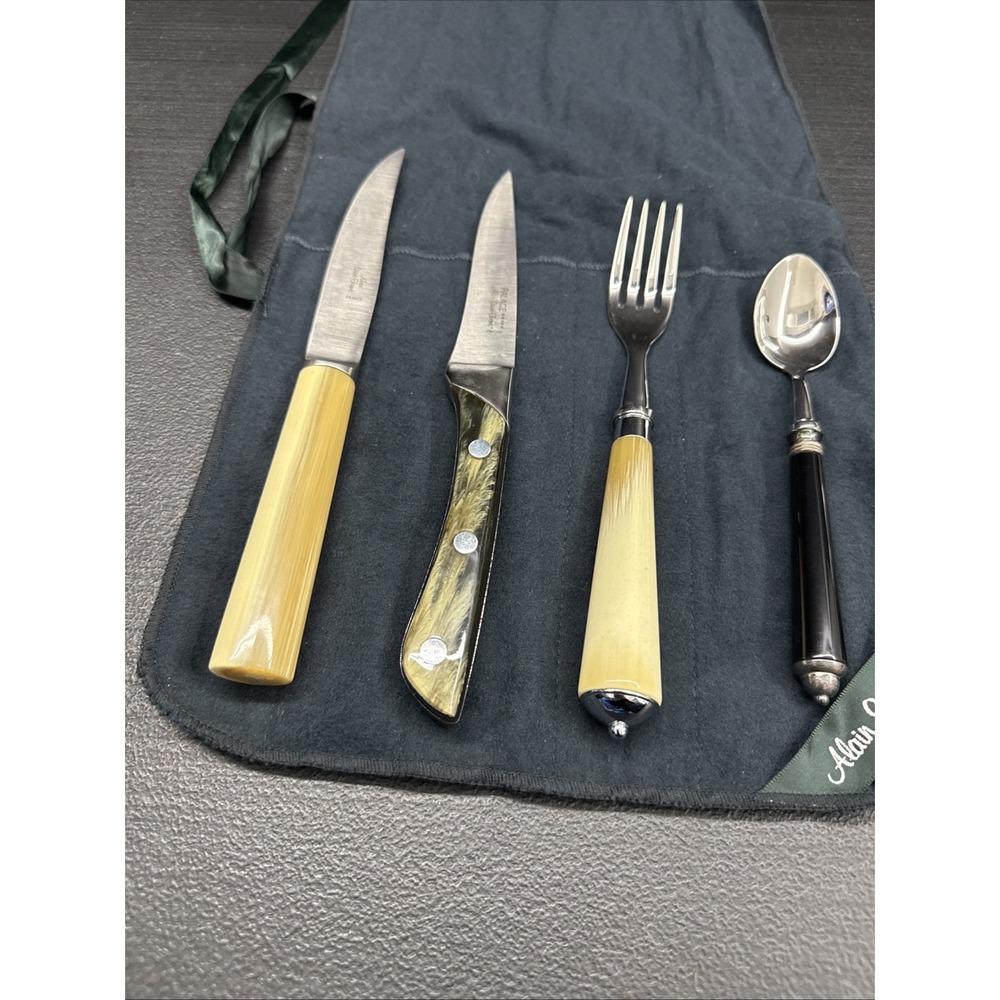Alain Saint-Joanis Zen Olive Handled Flatware 4Piece Place Setting - Picture 8 of 9